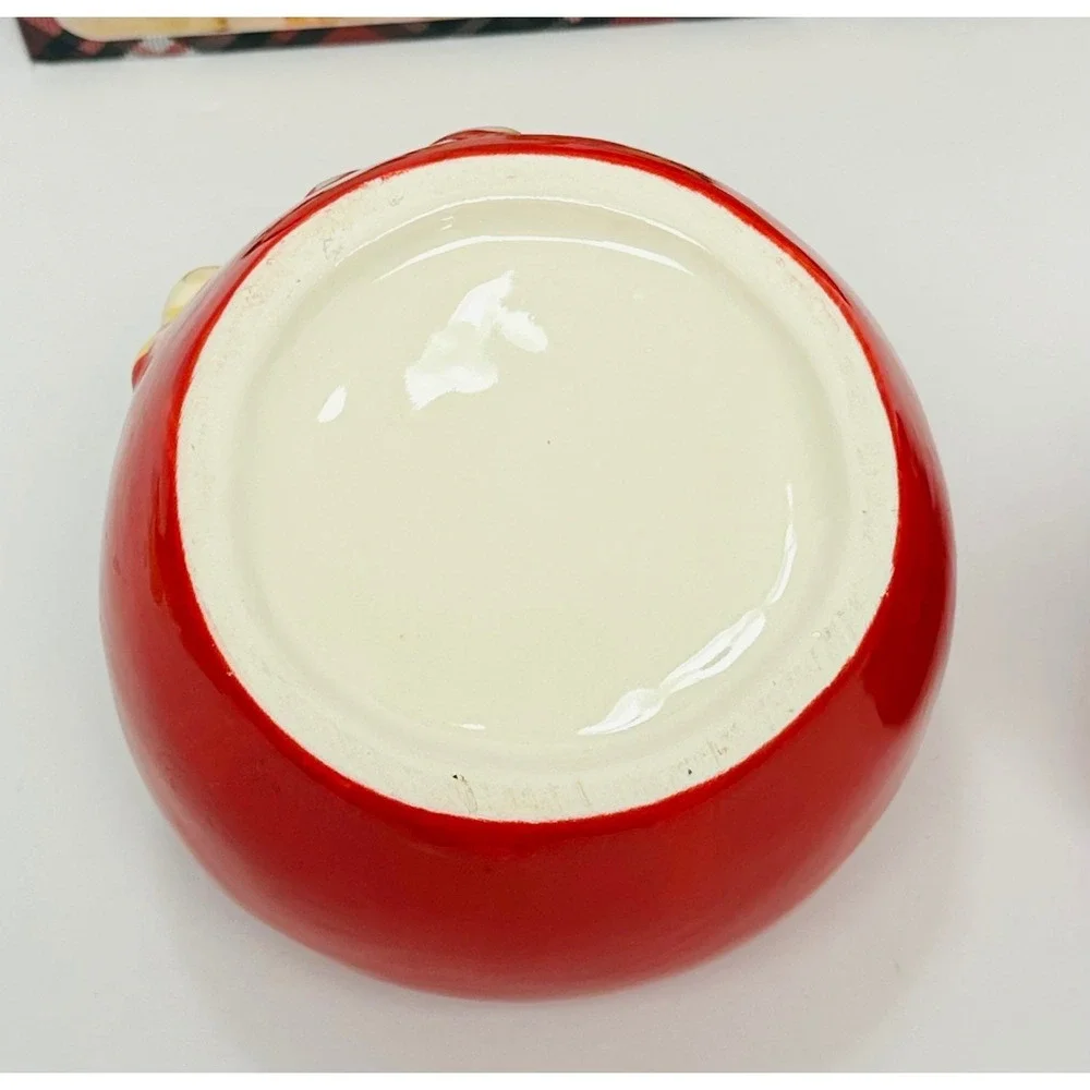 CWC Cook With Color Red White 6 Piece Holiday Gnome Cookie Jar & Cutter Set New
